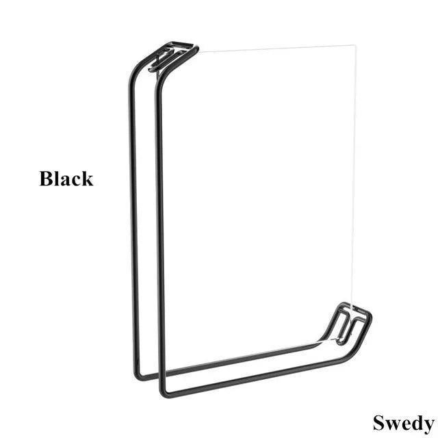 105x150mm Acrylic Sign Holder - Metal Display Stand for Menu, Photos & Posters - ClubOn