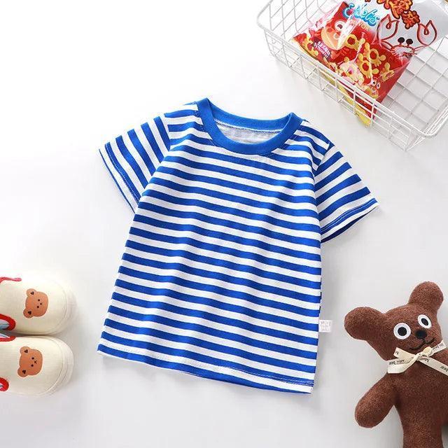 Striped T-Shirt | Kids' Short-Sleeved Casual Top - ClubOn