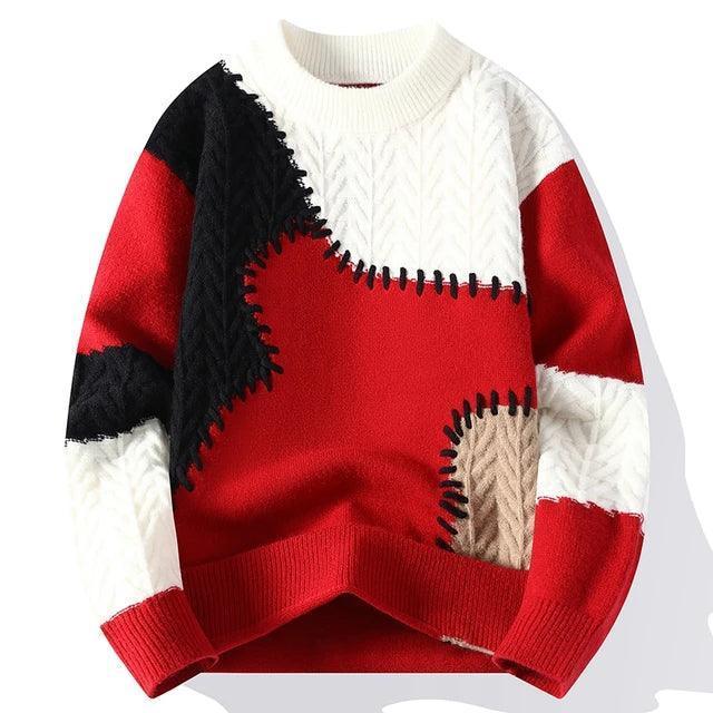 Luxury Knit Pullover Sweater for Men - Thick & Warm - ClubOn