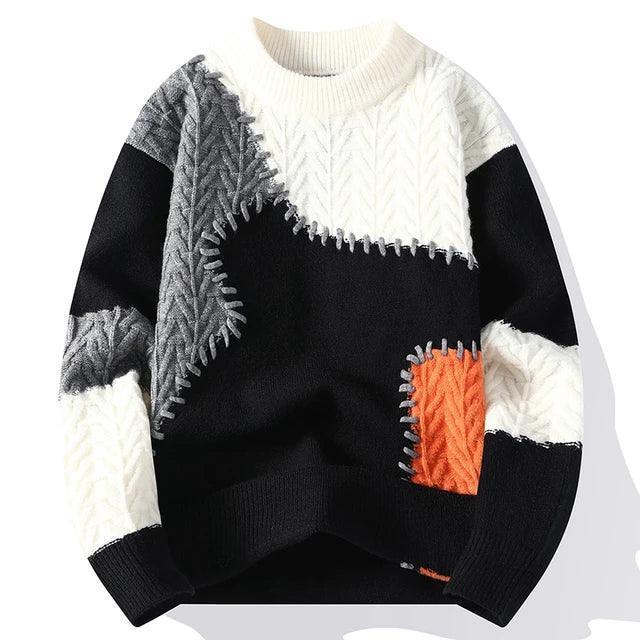 Luxury Knit Pullover Sweater for Men - Thick & Warm - ClubOn