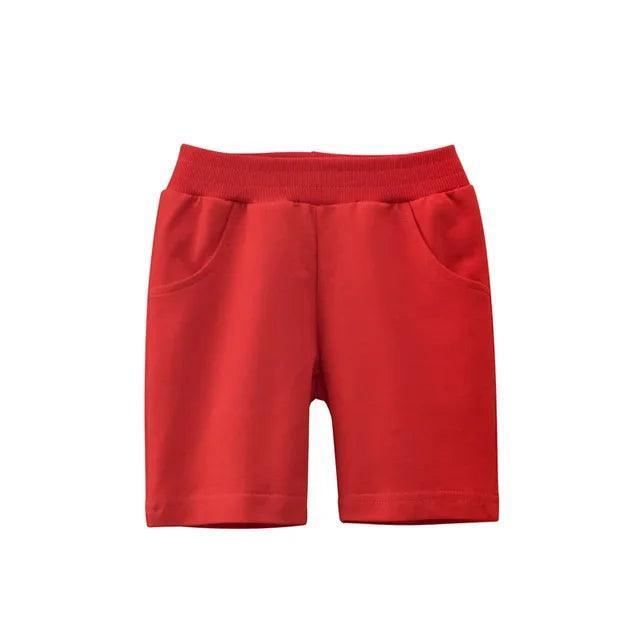 Children's Cotton Summer Shorts - Elastic Waist Beach Pants - ClubOn