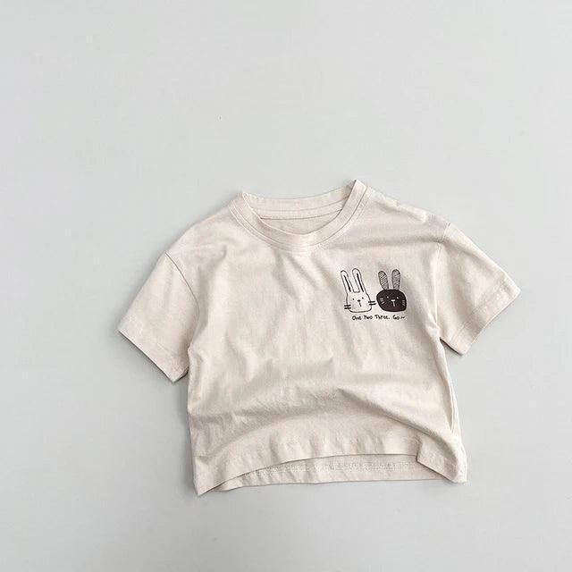 Summer Cartoon T-Shirts for Kids (1-8Y) - Cotton Short Sleeve Tops - ClubOn