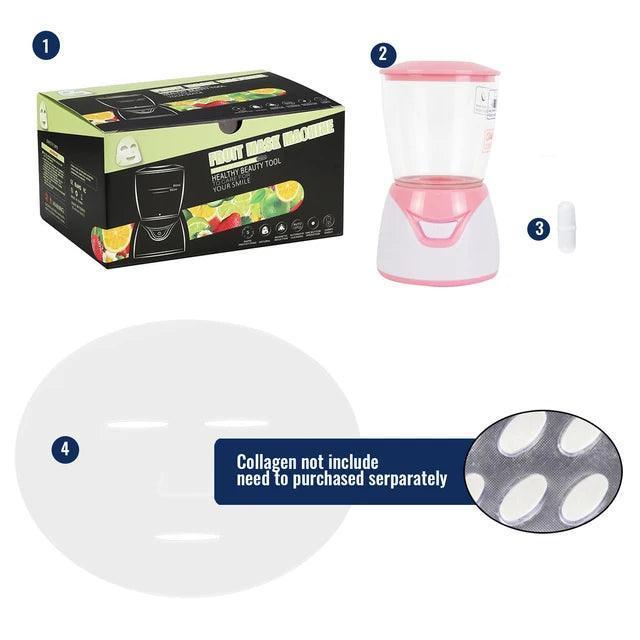 Mini Automatic DIY Face Mask Maker – Natural Vegetable & Fruit Collagen Facial Mask Machine - ClubOn
