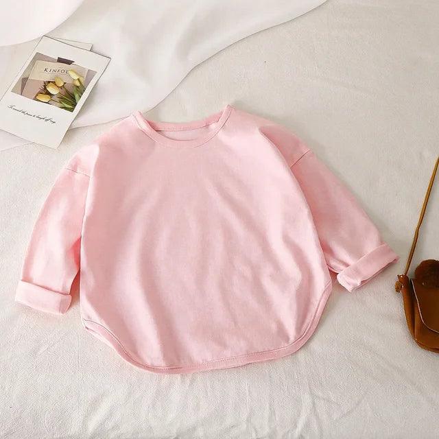 Pure Cotton Long Sleeve Basic Tees for Baby Boys & Girls - ClubOn