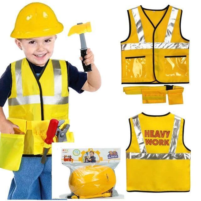 Kids’ Construction Role Play Set - Educational Costume & Tools - ClubOn