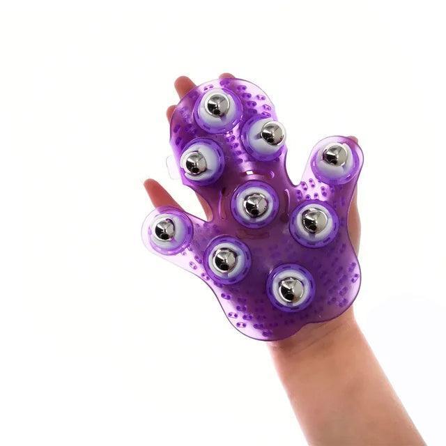 Roller Ball Body Massage Glove for Pain Relief - ClubOn