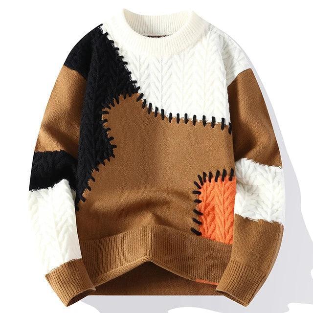 Luxury Knit Pullover Sweater for Men - Thick & Warm - ClubOn