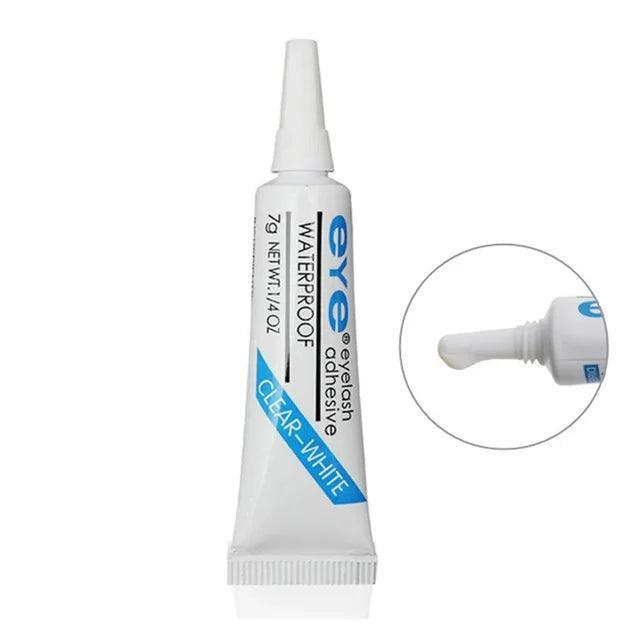 Waterproof Eyelash Glue - Strong Adhesive for False Lashes, 7g Dark or Clear Makeup Tool - ClubOn