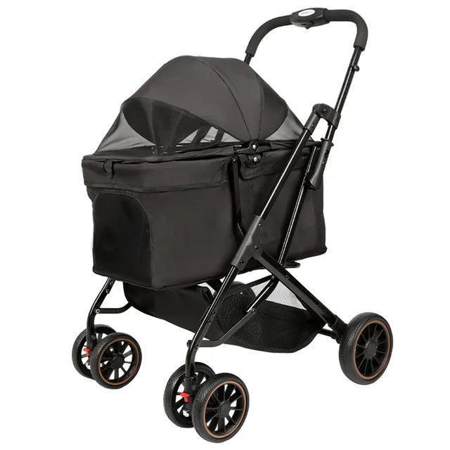 Foldable Pet Stroller | Outdoor Travel Carrier for Dogs & Cats - ClubOn