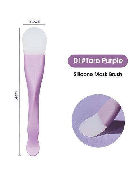 Double Head Silicone Facial Mask Brush: Beauty Tool & Scraper - ClubOn