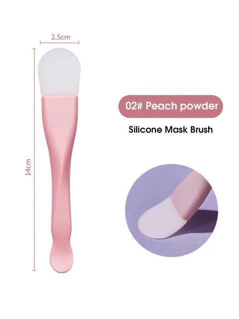 Double Head Silicone Facial Mask Brush: Beauty Tool & Scraper - ClubOn