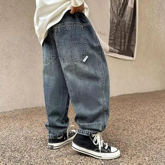 Boys' Stylish Loose Denim Jeans - Spring & Autumn 3-9 Years - ClubOn