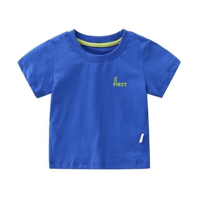 Pure Cotton Short Sleeve T-Shirt - Kids Summer Wear - ClubOn