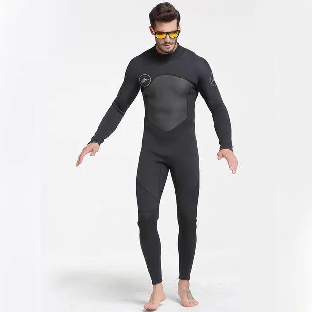 Sbart 3mm Neoprene Diving Suit - Winter Long Sleeve Wetsuit - ClubOn
