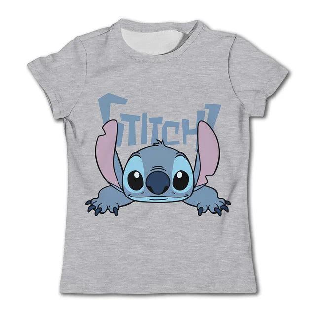 Stitch Disney T-Shirt | Cute Kids' Casual Short Sleeve Top - ClubOn