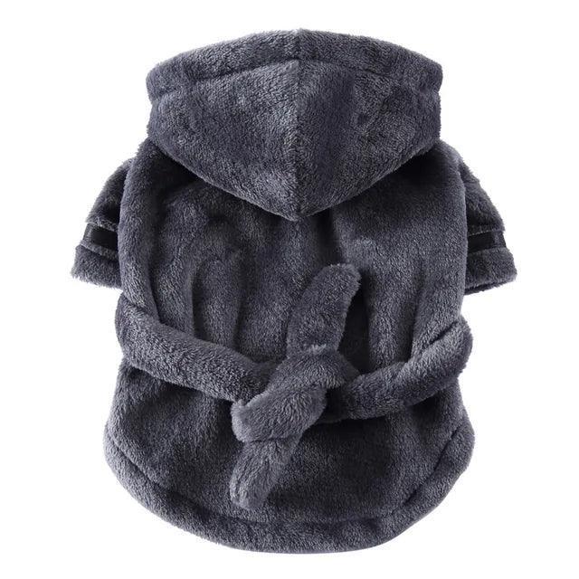 Pet Dog Bathrobe with Hood | Soft Drying Towel for Dogs & Cats - ClubOn