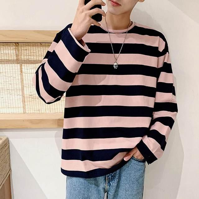 Spring Men’s Classic Striped Hoodie – Hip Hop Streetwear - ClubOn