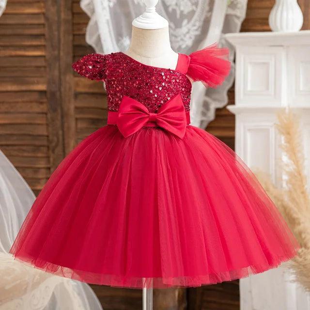 New Girls' Sequins Princess Dress - Toddler Luxury Gown - ClubOn