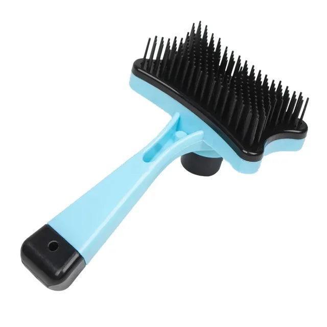 Pet Hair Removal Brush | One-Click Cat & Dog Cleaner Massage Comb - ClubOn