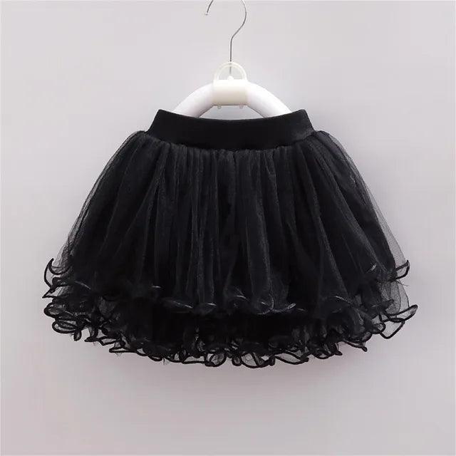 Summer Infant Girls' Mesh Tutu Skirt – Solid Color Gauze Miniskirt (1-14 Years) - ClubOn