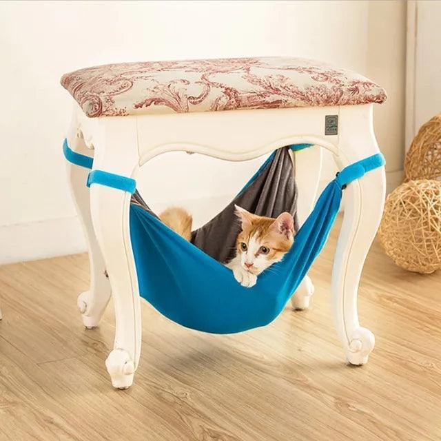 Comfortable Cat Hammock Bed | Soft Hanging Swing for Small Pets - ClubOn