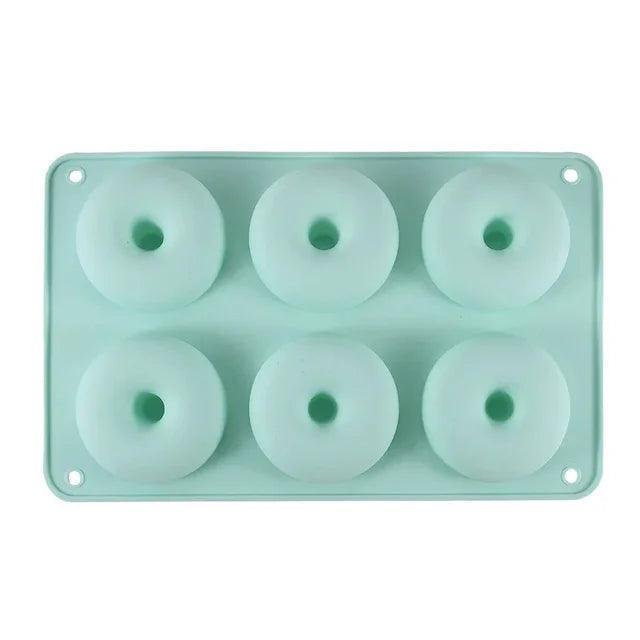 Silicone Donut Cake Mold – High Temperature Resistant Baking Tray for Donuts & Biscuits - ClubOn