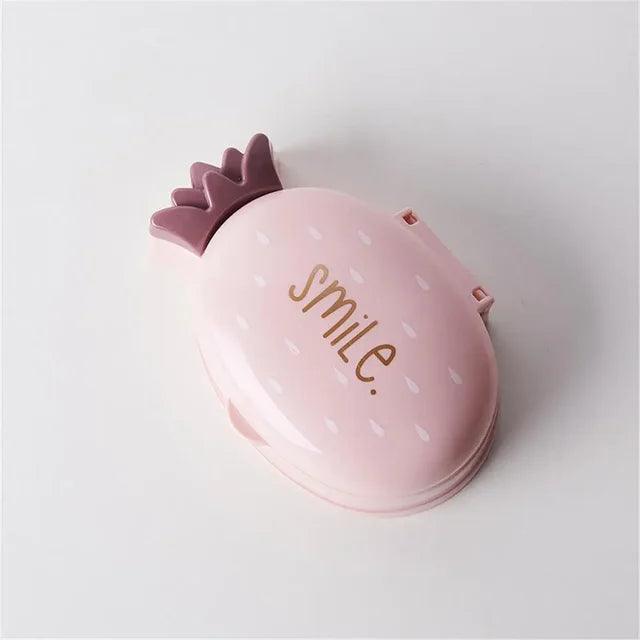 Portable Cartoon Pineapple Soap Box – Waterproof Travel Case - ClubOn