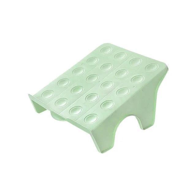 Space-Saving Shoe Rack - Double Support Plastic Shoe Shelf - ClubOn