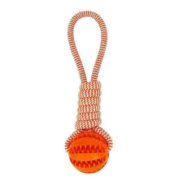 Interactive Dog Ball Toy with Rope - ClubOn