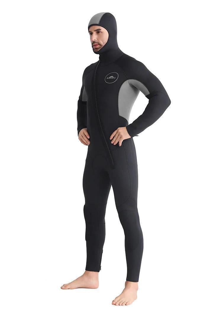 SBART 5mm One-Piece Diving Suit - Men’s Thermal Winter Suit - ClubOn