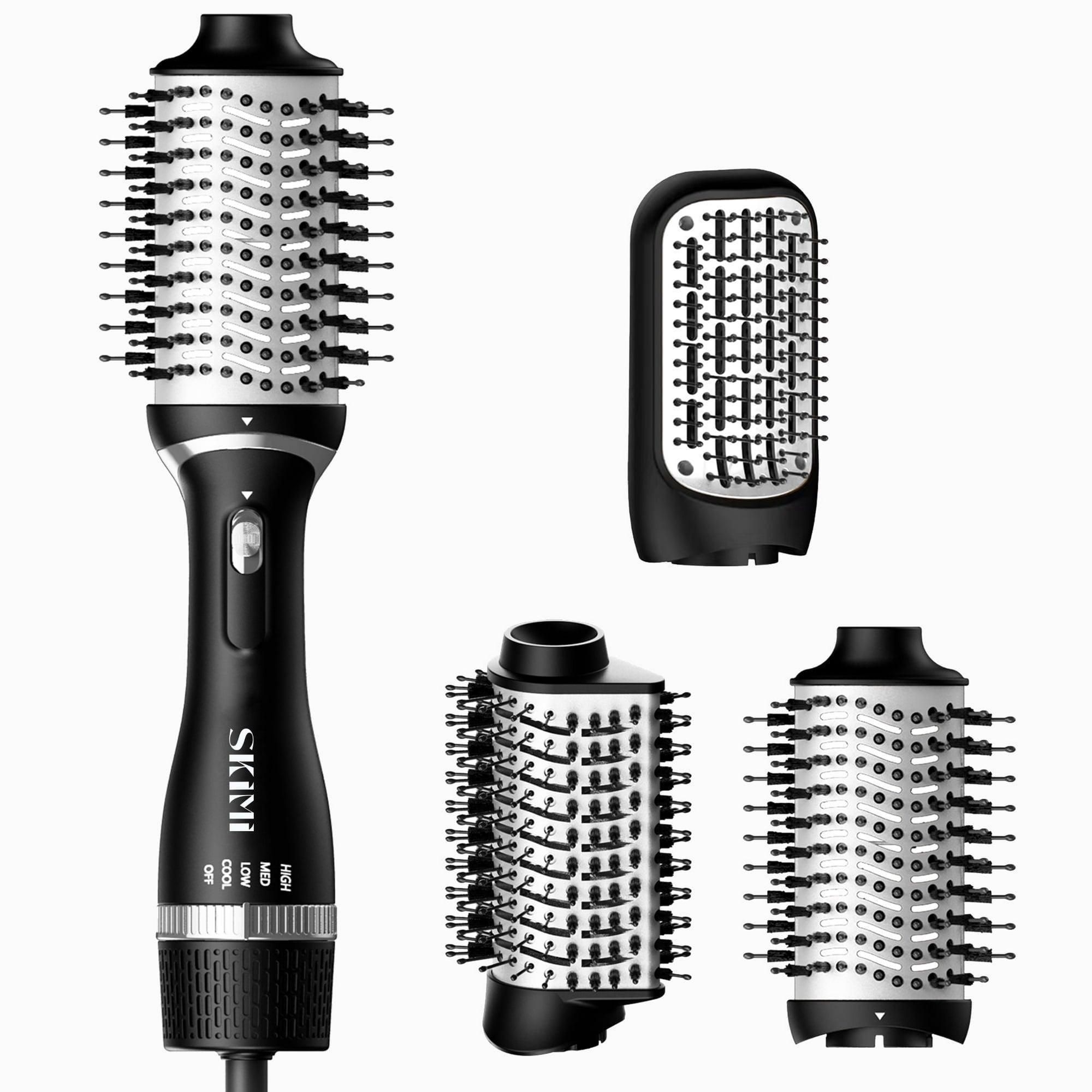 SKIMI Hair Dryer Brush, Black Blow Dryer Brush, Curly, Dry, Oval Hot Air Brush - ClubOn