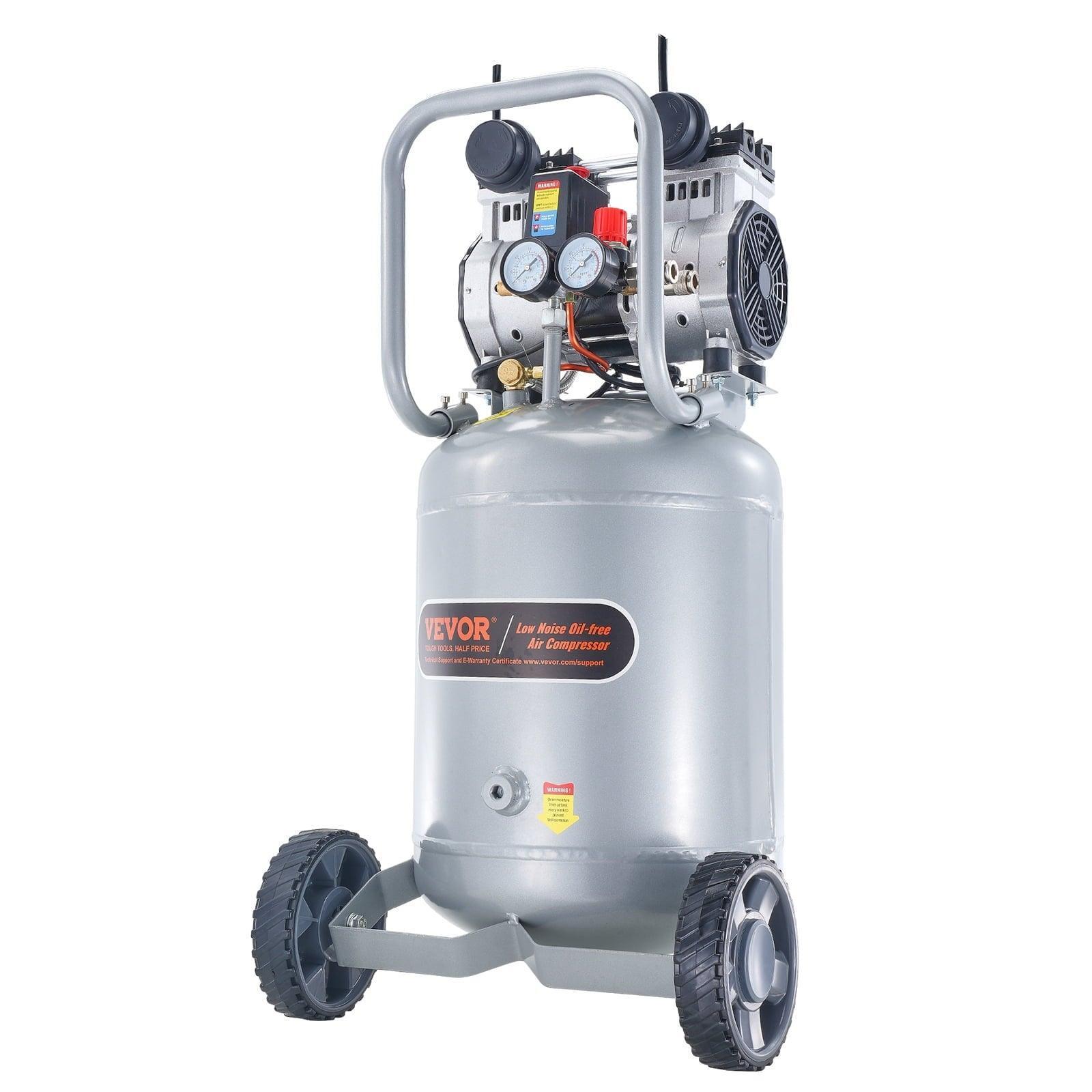 SKYSHALO 13 Gallon Air Compressor, 2HP Oil-Free, 125PSI Max Pressure, Ultra Quiet 66dB for Tire Inflation, Auto Repair, Spray Painting - ClubOn