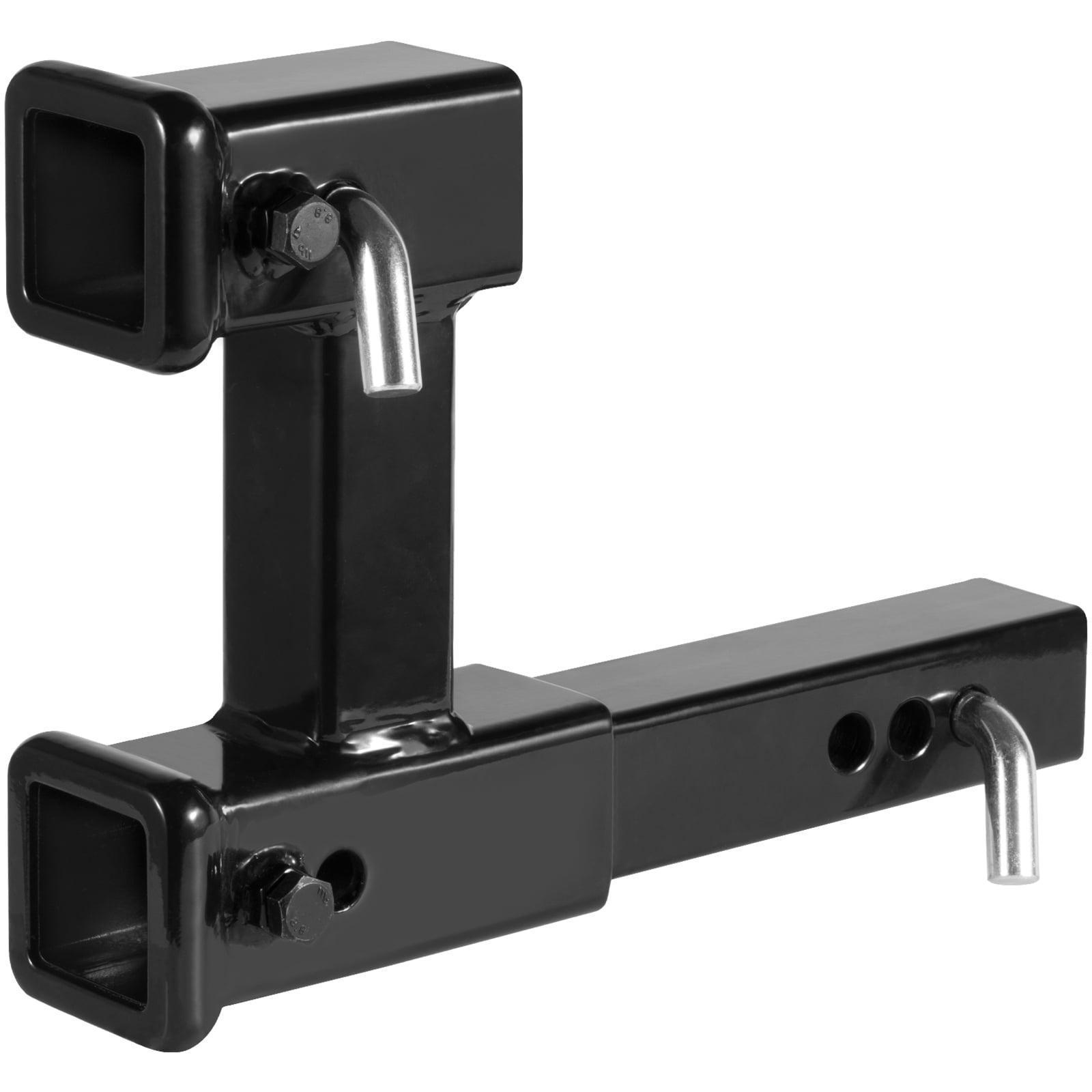 SKYSHALO Dual 2" Trailer Hitch Receiver Rise-Drop Adapter Extender, 4000 lbs Tow Capacity - ClubOn