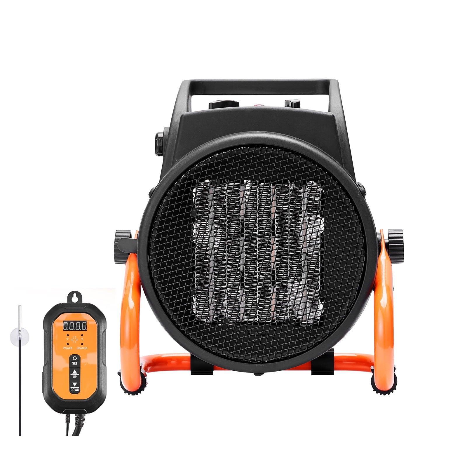 SKYSHALO Greenhouse Heater – 1500W PTC with Thermostat, 3-Speed Fan, Portable Heater for Greenhouse, Flower Room, Office - ClubOn