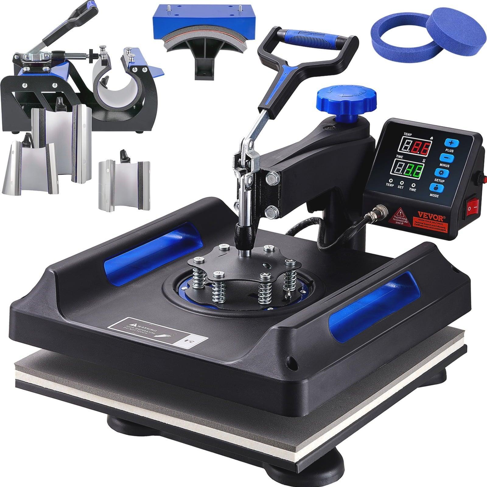 SKYSHALO 8-in-1 Heat Press, 15x15 Swing Away T-Shirt Printer & Multifunctional Transfer Machine - ClubOn