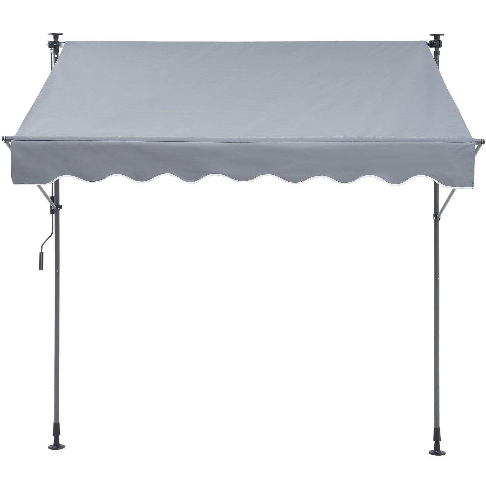 SKYSHALO Retractable Patio Awning 6.5'x3.9' – Adjustable Sunshade Shelter for Balcony & Garden - ClubOn