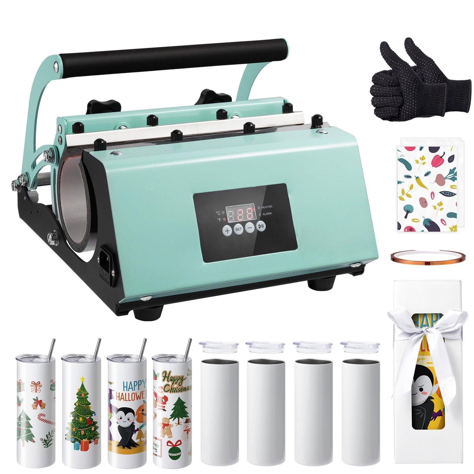 SKYSHALO Tumbler Heat Press Kit – 8pcs 20oz Sublimation Tumblers & Cup Press for 11-30oz Mugs - ClubOn