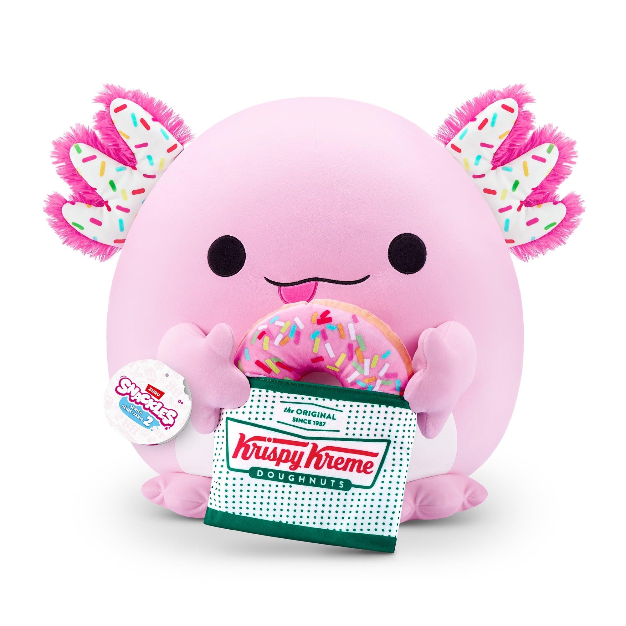 SNACKLES Plush 18" Axolotl, Krispy Kreme Series 2 - ClubOn
