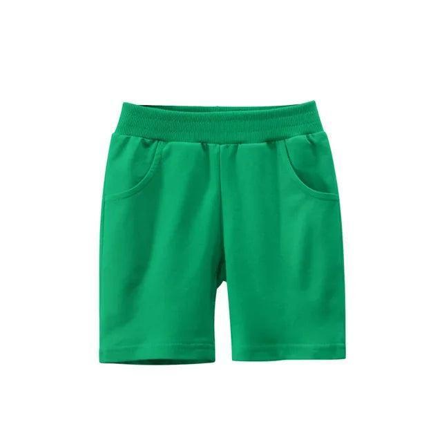 Children's Cotton Summer Shorts - Elastic Waist Beach Pants - ClubOn