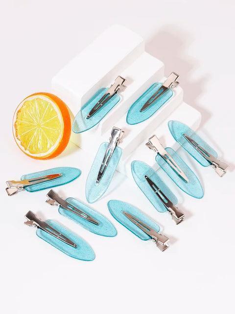 10 Seamless Transparent Hair Clips – Fashion Styling & Makeup Accessory for Girls - ClubOn