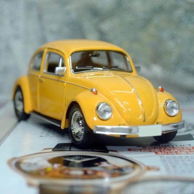Vintage Beetle Diecast Pull Back Car Toy - Cute Miniature Gift for Kids - ClubOn