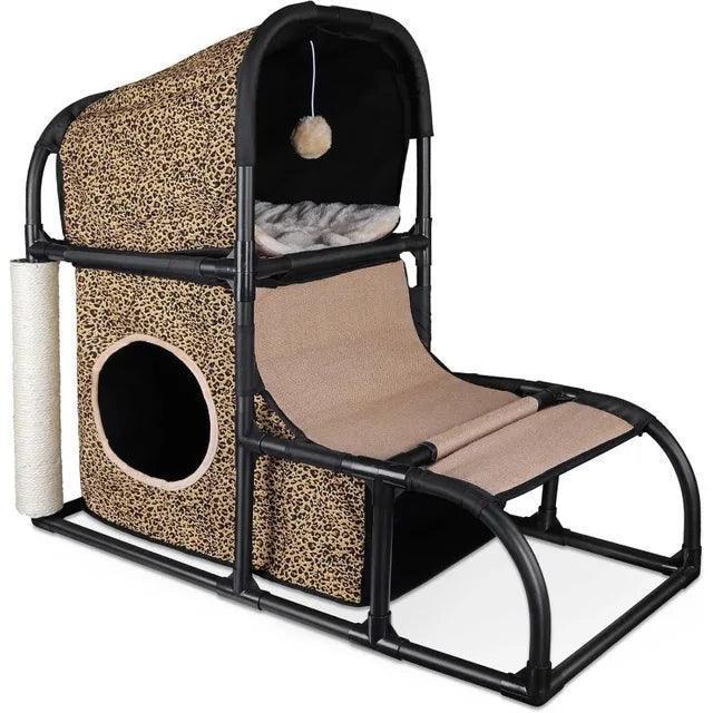 Modern Condo Cat Tree | Large Scratching Post & Climber - ClubOn