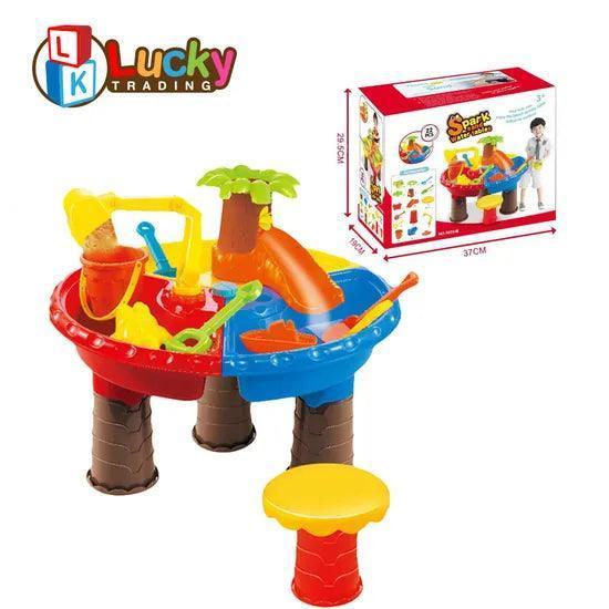 Sand and Water Play Table - Outdoor Garden Sandbox Set for Kids - ClubOn