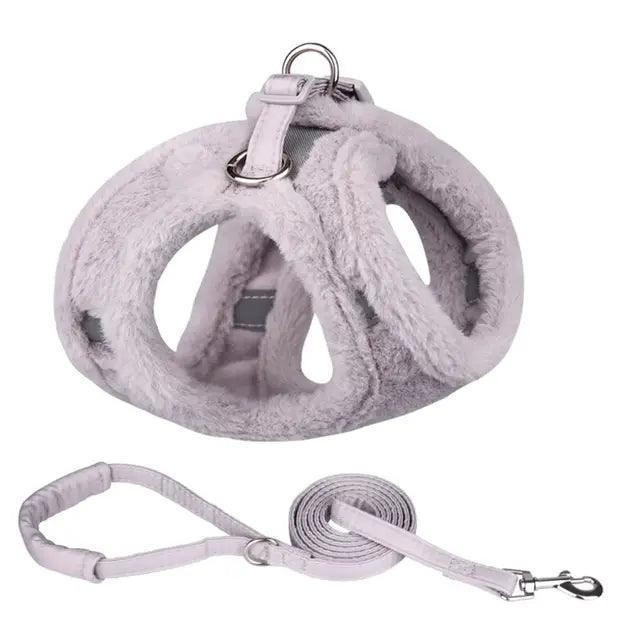 Fashion Solid Colors Dog Harness & Leash for Winter - ClubOn