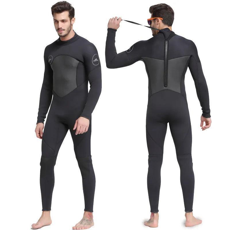 Sbart 3mm Neoprene Diving Suit - Winter Long Sleeve Wetsuit - ClubOn