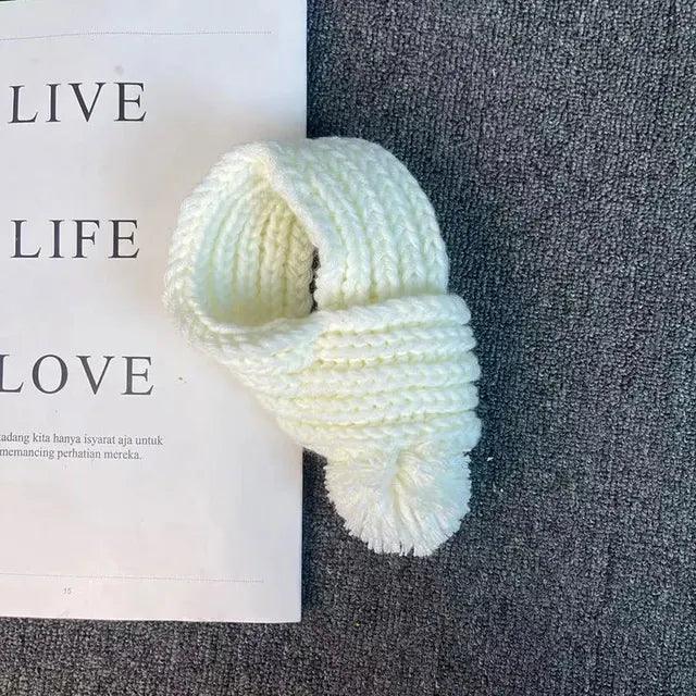 Teddy Bear Woven Pattern Pet Scarf - Fleece Collar - ClubOn