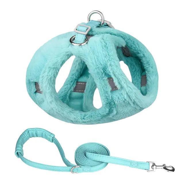 Fashion Solid Colors Dog Harness & Leash for Winter - ClubOn