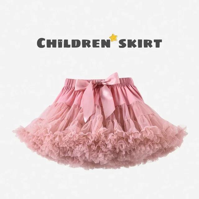 Hot Girls Tutu Skirt - Fluffy Tulle Princess Pettiskirt for Kids - ClubOn