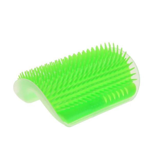 Self-Grooming Cat Brush - Corner Massage & Catnip Comb - ClubOn