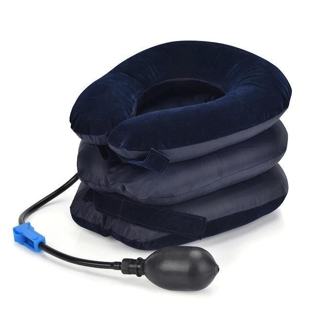 Cervical Neck Traction Massager - Inflatable Support Pillow - ClubOn